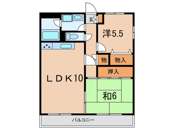 オークヴィラの物件間取画像